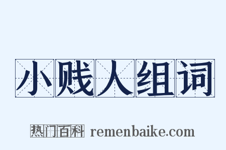 小贱人组词是什么意思的图片